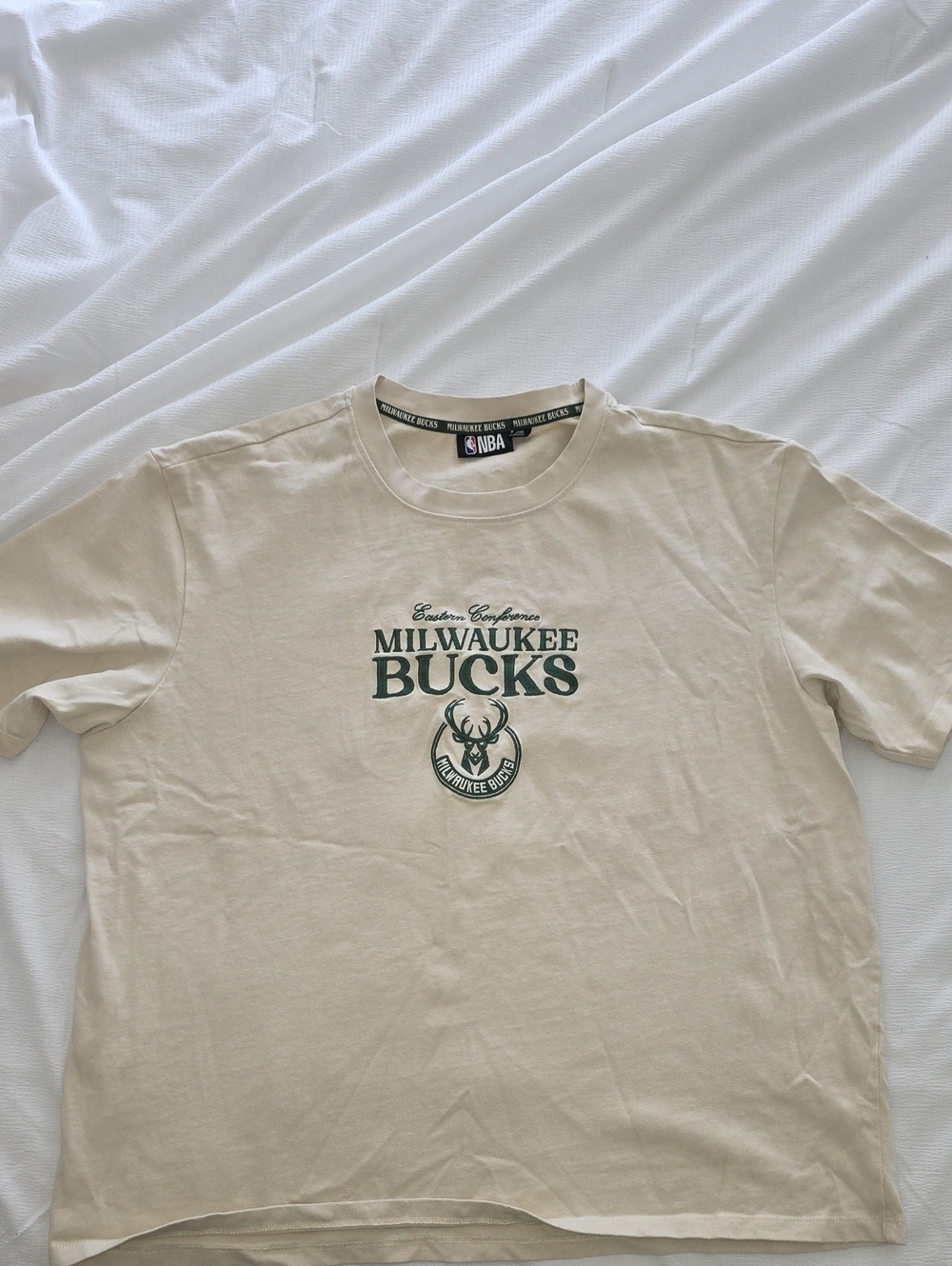 NBA Milwaukee Bucks Cream Tee
